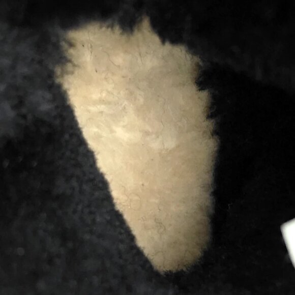 Ugg Azalea Charms Black Suede Short Shearling Sherpa Bootie Boot Women's Size 9 - Picture 9 of 12